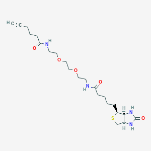 molecular formula C22H36N4O5S B606128 Biotin-PEG2-C4-Alkyne 