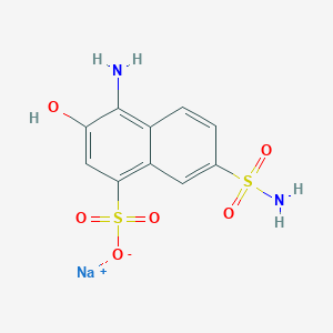 molecular formula C10H9N2NaO6S2 B6061309 sodium 4-amino-7-(aminosulfonyl)-3-hydroxy-1-naphthalenesulfonate 
