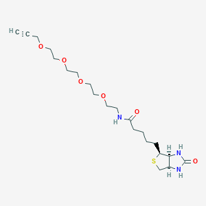 molecular formula C21H35N3O6S B606138 Acetylene-PEG4-biotin conjugate CAS No. 1458576-00-5