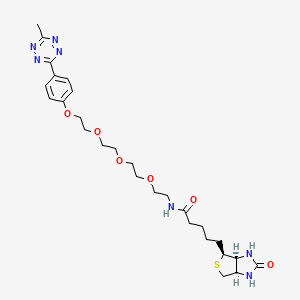 N-(2-(2-(2-(2-(4-(6-Methyl-1,2,4,5-tetrazin-3-yl)phenoxy)ethoxy)ethoxy)ethoxy)ethyl)-5-((3aR,4R,6aS)-2-oxohexahydro-1H-thieno[3,4-d]imidazol-4-yl)pentanamide