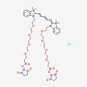 molecular formula C55H73ClN4O16 B606165 Bis-(N,N'-NHS-PEG4)-Cy5 