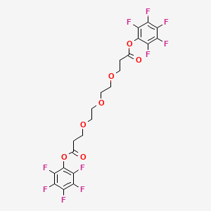 molecular formula C22H16F10O7 B606174 Bis-PEG3-PFP ester CAS No. 1314378-13-6