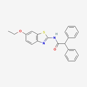 molecular formula C23H20N2O2S B6061929 N-(6-ethoxy-1,3-benzothiazol-2-yl)-2,2-diphenylacetamide 
