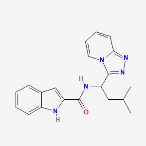 molecular formula C20H21N5O B6061983 N-[3-methyl-1-([1,2,4]triazolo[4,3-a]pyridin-3-yl)butyl]-1H-indole-2-carboxamide 