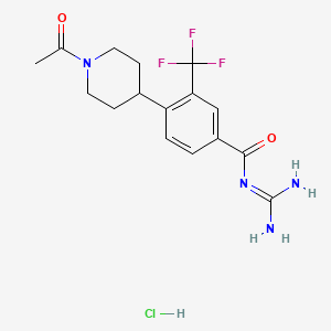 molecular formula C16H20ClF3N4O2 B606199 BIX HCl 