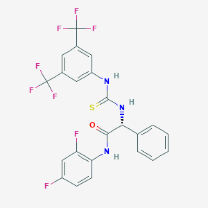 (R)-2-(3-(3,5-bis(trifluoromethyl)phenyl)thioureido)-N-(2,4-difluorophenyl)-2-phenylacetamide