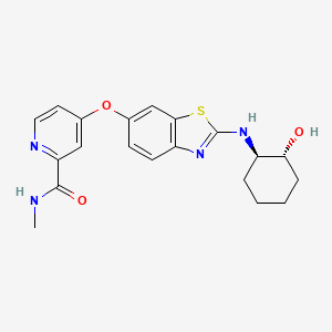4-((2-(((1R,2R)-2-hydroxycyclohexyl)amino)benzo[d]thiazol-6-yl)oxy)-N-methylpicolinamide