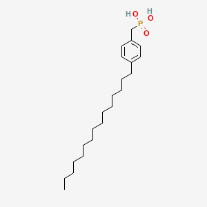 molecular formula C22H39O3P B606212 4-Pentadecylbenzylphosphonic acid CAS No. 1306684-90-1