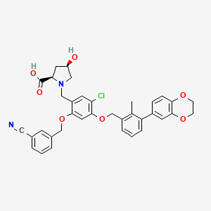 molecular formula C36H33ClN2O7 B606214 BMS-1166 