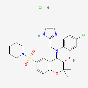 molecular formula C26H32Cl2N4O4S B606220 BMS-199264盐酸盐 CAS No. 186180-83-6