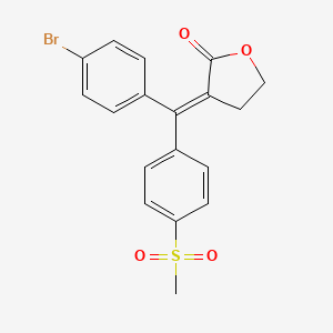 molecular formula C18H15BrO4S B606229 BMS-347070 CAS No. 197438-73-6