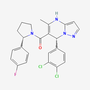 molecular formula C24H21Cl2FN4O B606231 BMS-394136 CAS No. 343246-73-1
