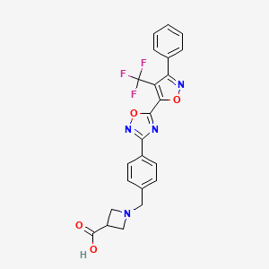molecular formula C23H17F3N4O4 B606235 Unii-igi7vlq799 CAS No. 1236188-38-7