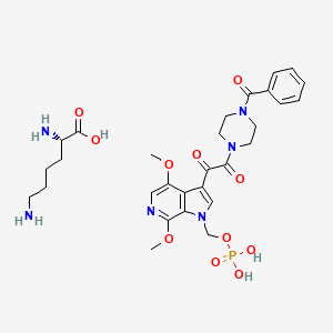 molecular formula C29H39N6O11P B606240 BMS-663749 赖氨酸 CAS No. 864953-34-4
