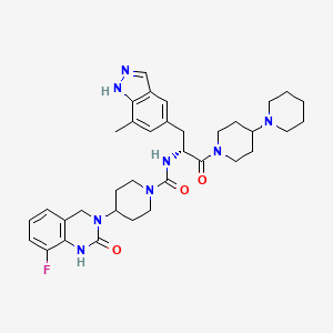 molecular formula C35H45FN8O3 B606242 BMS-694153 CAS No. 1050381-35-5