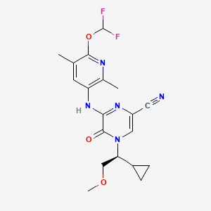 molecular formula C19H21F2N5O3 B606247 BMS-764459 CAS No. 1188407-45-5