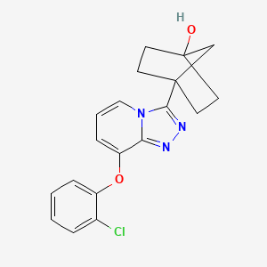 4-(8-(2-Chlorophenoxy)(1,2,4)triazolo(4,3-a)pyridin-3-yl)bicyclo(2.2.1)heptan-1-ol