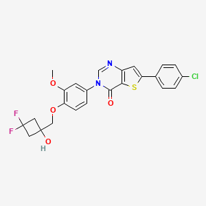 molecular formula C24H19ClF2N2O4S B606255 BMS-814580 CAS No. 1197420-11-3