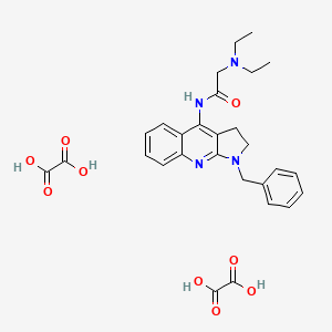 molecular formula C28H32N4O9 B6062588 N-(1-benzyl-2,3-dihydropyrrolo[2,3-b]quinolin-4-yl)-2-(diethylamino)acetamide;oxalic acid 
