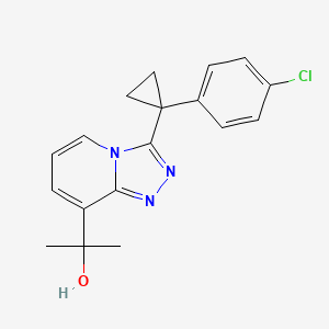 1,2,4-Triazolo(4,3-a)pyridine-8-methanol, 3-(1-(4-chlorophenyl)cyclopropyl)-alpha,alpha-dimethyl-, hydrochloride (1:1)