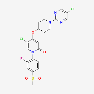 molecular formula C21H19Cl2FN4O4S B606266 BMS-903452 CAS No. 1339944-47-6