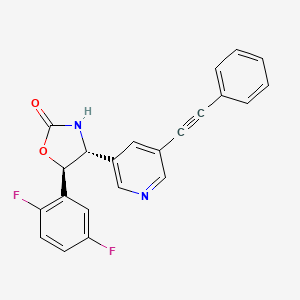 (4R,5R)-5-(2,5-difluorophenyl)-4-(5-(phenylethynyl)pyridin-3-yl)oxazolidin-2-one