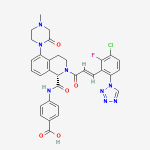 molecular formula C32H28ClFN8O5 B606278 BMS-962212 CAS No. 1430114-34-3