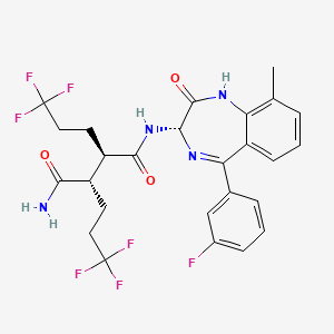 molecular formula C26H25F7N4O3 B606283 BMS-986115 CAS No. 1584647-27-7