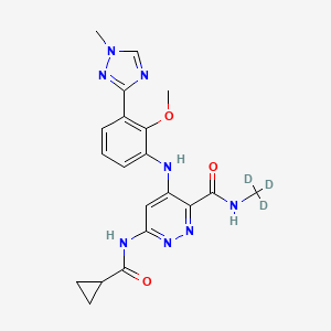 molecular formula C20H19D3N8O3 B606291 Deucravacitinib CAS No. 1609392-27-9