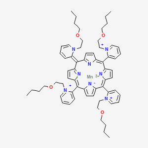 molecular formula C64H76MnN8O4+5 B606302 BMX-001 free base CAS No. 1379866-50-8