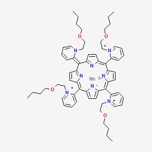 molecular formula 64H76Cl5MnN8O4 B606302 BMX-001 free base CAS No. 1379866-50-8