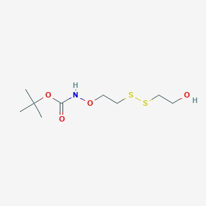 molecular formula C9H19NO4S2 B606308 Boc-aminooxy-ethyl-SS-propanol CAS No. 2128735-21-5