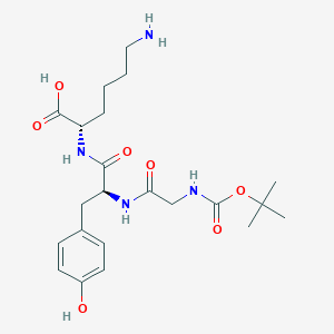 molecular formula C22H34N4O7 B606310 Boc-Gly-Tyr-Lys CAS No. 159489-32-4