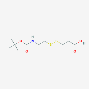 molecular formula C10H19NO4S2 B606311 Boc-NH-ethyl-SS-propionic acid CAS No. 485800-27-9