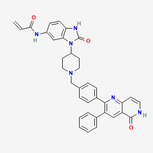 molecular formula C36H32N6O3 B606317 Borussertib 