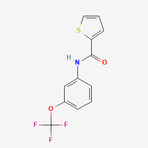 molecular formula C12H8F3NO2S B6063178 N-[3-(trifluoromethoxy)phenyl]thiophene-2-carboxamide 