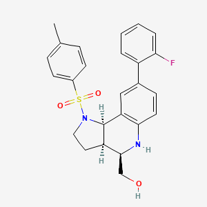 [(3aR,4R,9bR)-8-(2-fluorophenyl)-1-(4-methylphenyl)sulfonyl-2,3,3a,4,5,9b-hexahydropyrrolo[3,2-c]quinolin-4-yl]methanol