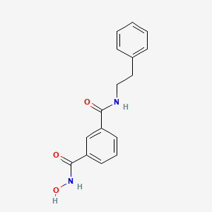 N1-hydroxy-N3-(2-phenylethyl)-1,3-benzenedicarboxamide