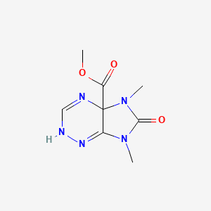 molecular formula C8H11N5O3 B6063562 methyl 5,7-dimethyl-6-oxo-2H-imidazo[4,5-e][1,2,4]triazine-4a-carboxylate 