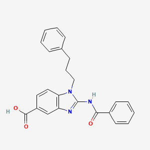 2-benzamido-1-(3-phenylpropyl)-1H-1,3-benzodiazole-5-carboxylic acid