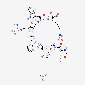 molecular formula C52H72N14O12 B606364 Bremelanotide Acetate CAS No. 1607799-13-2