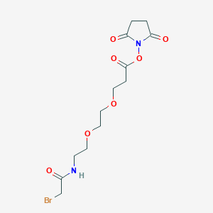 molecular formula C13H19BrN2O7 B606370 Bromoacetamido-PEG2-NHS ester 