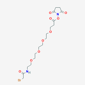 molecular formula C17H27BrN2O9 B606376 Bromoacetamido-PEG4-NHS ester CAS No. 1260139-70-5