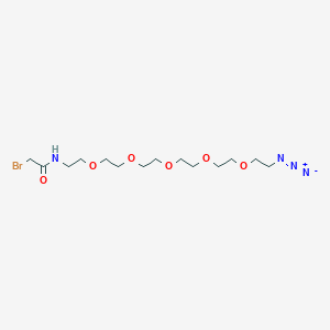 molecular formula C14H27BrN4O6 B606378 Bromoacetamido-PEG5-azide CAS No. 1415800-37-1