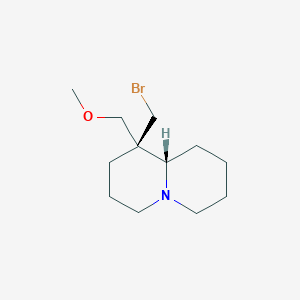 molecular formula C12H22BrNO B606381 2H-Quinolizine, 1-(bromomethyl)octahydro-1-(methoxymethyl)-, (1R-trans)- CAS No. 5176-08-9