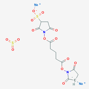 molecular formula C13H12N2Na2O14S2 B606409 Glutaric acid bis[3-(sodiosulfo)succinimidyl] ester CAS No. 881415-72-1