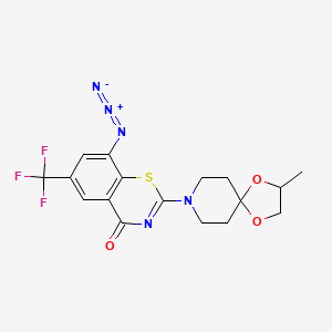 8-Azido-2-(3-methyl-1,4-dioxa-8-azaspiro[4.5]decan-8-yl)-6-(trifluoromethyl)-1,3-benzothiazin-4-one