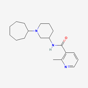 molecular formula C19H29N3O B6064320 N-(1-cycloheptyl-3-piperidinyl)-2-methylnicotinamide 