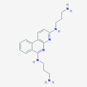 molecular formula C18H24N6 B606438 BzDANP 