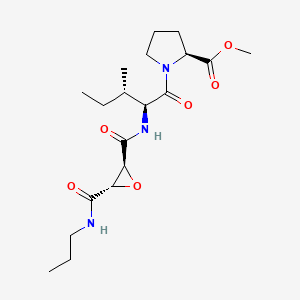 molecular formula C19H30N2O6 B606447 Methyl N-({(2s,3s)-3-[(Propylamino)carbonyl]oxiran-2-Yl}carbonyl)-L-Isoleucyl-L-Prolinate CAS No. 147859-80-1